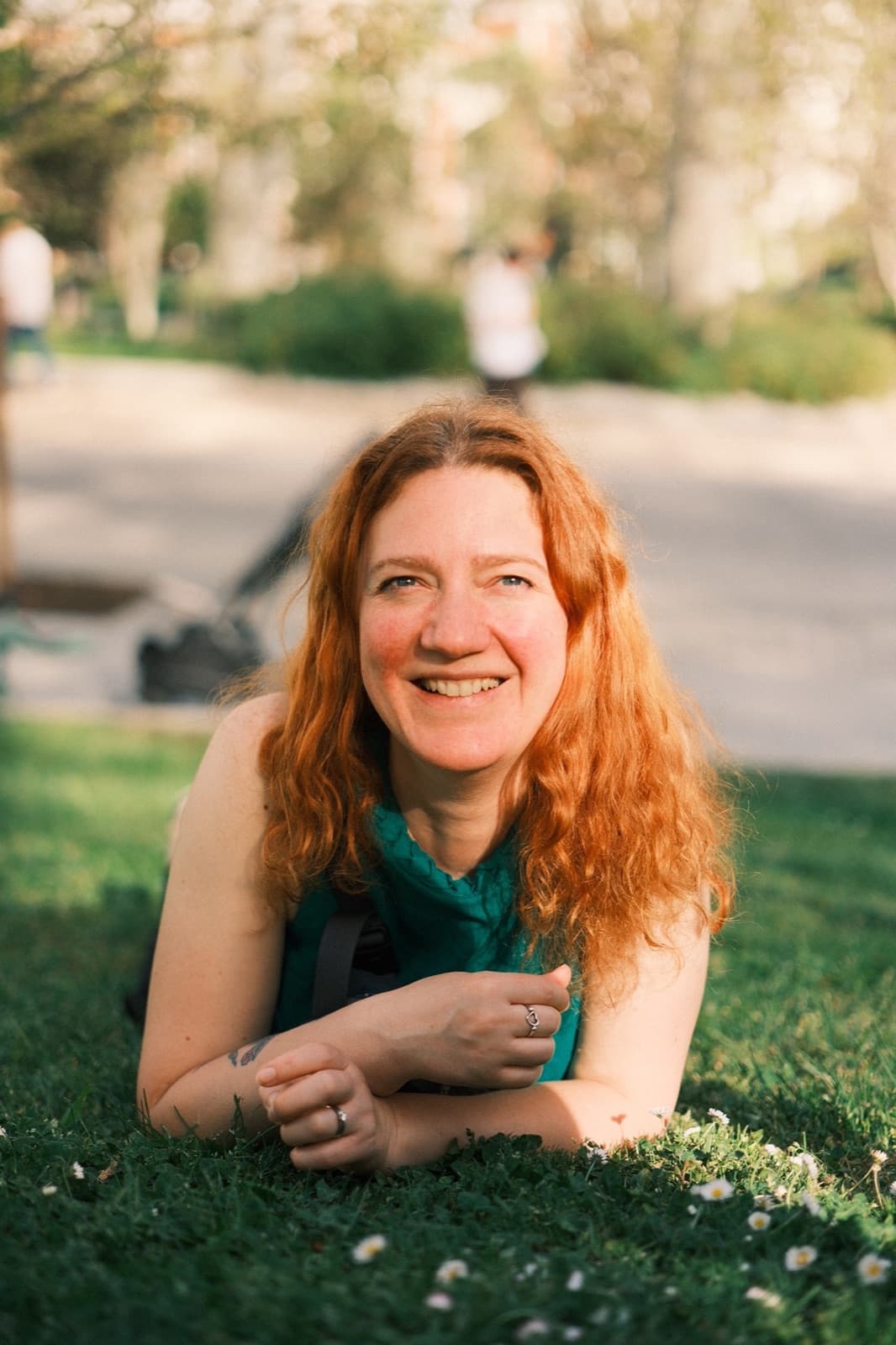 Portrait of Vaiva Rivas in a park